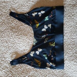 Parade Silky Mesh Archive Scoop Bralette in Night Flutter